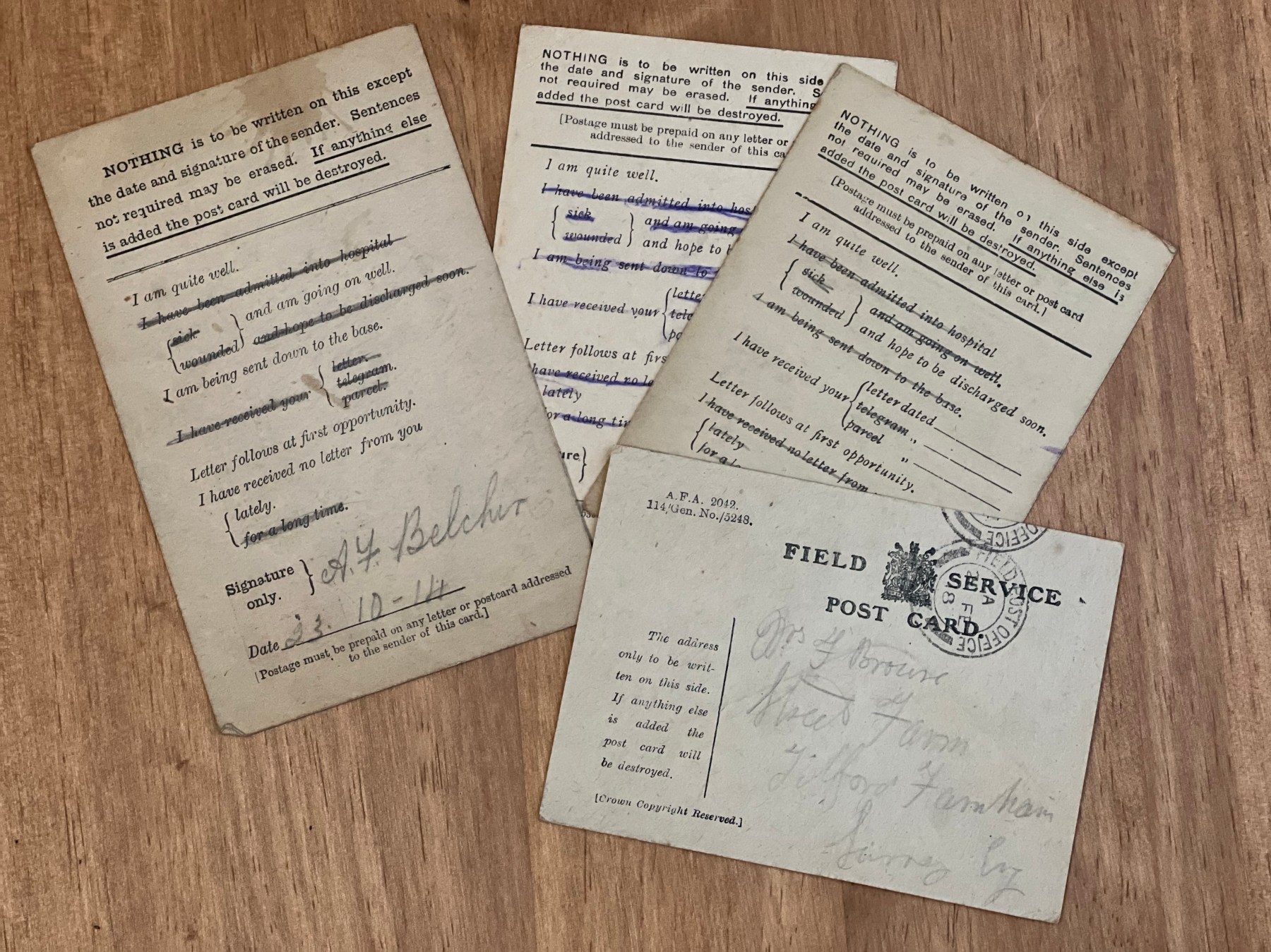 Letters From The Trenches – Old Front Line